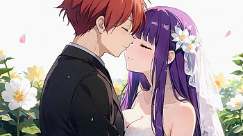 Stark & Fern's Romantic Moment | Frieren: Beyond Journey's End, Stark (Frieren: Beyond Journey's End), Fern (Frieren: Beyond Journey's End), Anime, Frieren: Beyond Journey's End HD wallpaper