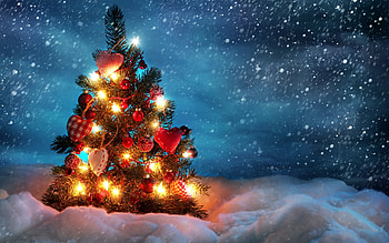 1061) Christmas Tree Animated Background . HD wallpaper