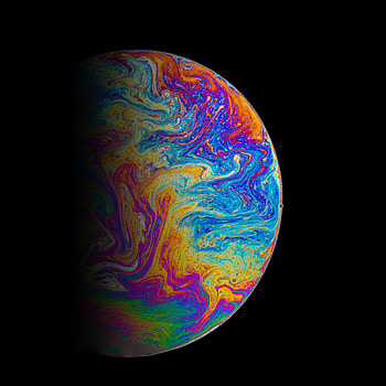 Abstract, Divorces, Multicolored, Motley, Paint, Stains, Spots, Ball HD phone wallpaper