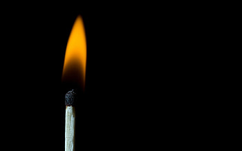 Fire, Wood, Black Background, Match, Sulfur HD wallpaper