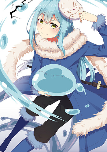 Rimuru Tempest on ArtStation, Digital art, Fantasy creature, Anime illustration HD phone wallpaper