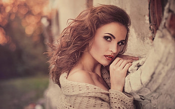 Brunette Girl graphy, girls, brunette, blonde, graphy HD wallpaper