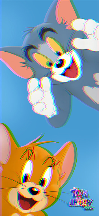 Tom and jerry glitch, art, green HD phone wallpaper