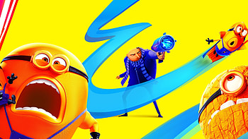 Despicable Me 4 : Gru and Minions in Action, movie, Despicable Me 4, Gru (Despicable Me), Minions HD wallpaper