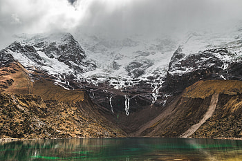 Landscape, Nature, Water, Mountains, Snow, Lake HD wallpaper