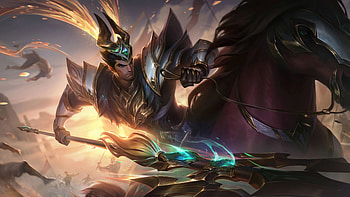 Warring Kingdom Jarvan IV LoL Skin Splash Art PC, Video Game, League Of Legends, Jarvan IV (League Of Legends), Spear HD wallpaper