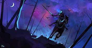 Skull Clear Night Rider, skull, night, artist, artwork, digital-art, behance HD wallpaper