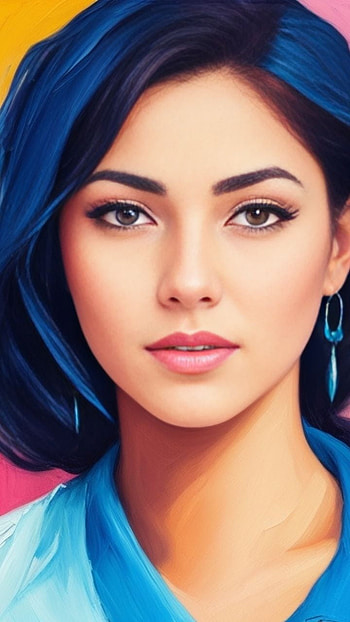 oil painting, portrait HD phone wallpaper