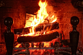 burning fireplace , Intense flames, Fiery allure, Mesmerizing warmth HD wallpaper