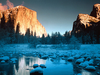 Mountain, Snow, Stream, , Ice HD wallpaper
