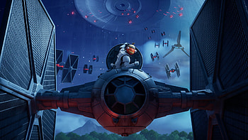 video game, Fortnite, Star Wars, TIE Fighter HD wallpaper
