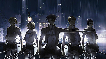 Attack On Titan, Anime, Eld Jinn, Gunther Schultz, Levi Ackerman, Oluo Bozado, Petra Ral HD wallpaper