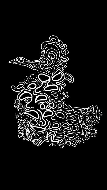 Black & White, drawing, artistic, Abstract HD phone wallpaper