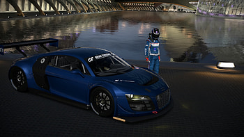 Audi LMS Race Car 25th Anniversary Edition, race car, Audi, video game, Gran Turismo HD wallpaper