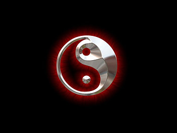 ying yang HD wallpaper