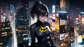 Batwoman As Anime Girl, batwoman, superheroes, anime-girl, anime, artist, artwork, digital-art, deviantart HD wallpaper