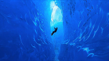 Glacier ice climbing, Winter sports thrill, Icy adventure, Impressive ice climbing HD wallpaper