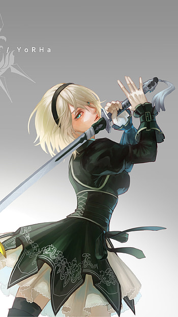 YoRHa No.2 Type B (2B) — NieR:Automata , YoRHa No.2 Type B, video game, NieR: Automata HD phone wallpaper