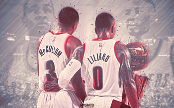 NBA Finals Damian Lillard x CJ McCollum - Trailblazers HD wallpaper
