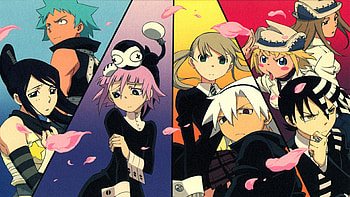 Crona (Soul Eater), Soul Eater, Anime, Black Star (Soul Eater), Death The Kid, Elizabeth Thompson, Maka Albarn, Patricia Thompson, Tsubaki Nakatsukasa HD wallpaper