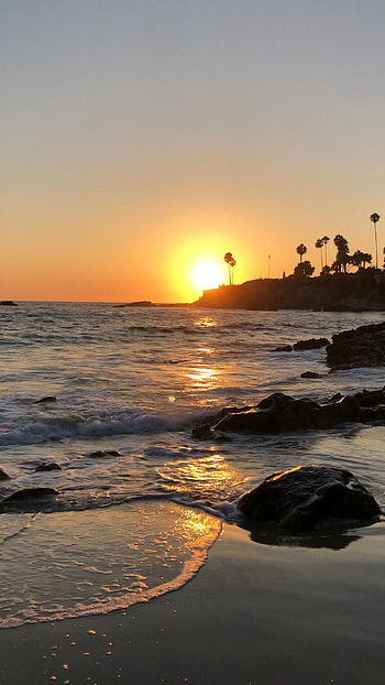 Laguna Beach, Sunrise GIFs, Beautiful nature, Inspiring moments HD phone wallpaper