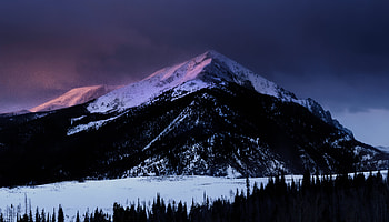 Dawn Mountain Nature Snow Winter, nature, mountains, snow, winter, dawn HD wallpaper