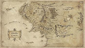 Middle Earth map - The Lord of The Rings - Movie . HD wallpaper