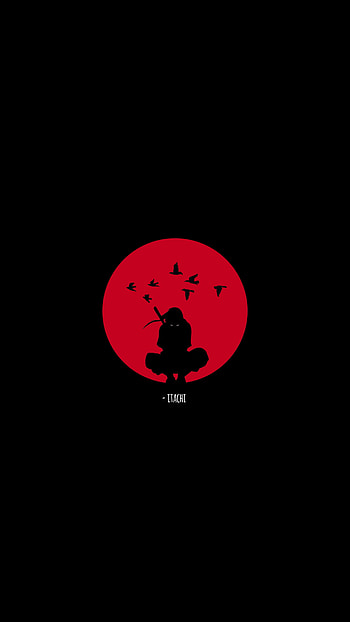 ɪᴛᴀᴄʜɪ ᴜᴄʜɪʜᴀ, naruto, symbol, uchiha, itachi, paper, black, ios, wall HD phone wallpaper