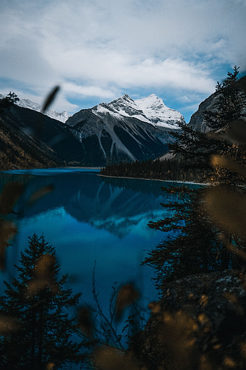 Landscape, Nature, Trees, Mountains, Lake, Shore, Bank HD phone wallpaper