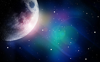 Space, colors, planet, art HD wallpaper