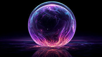Artistic Sphere: Vibrant Cosmic Orb, artistic, sphere HD wallpaper