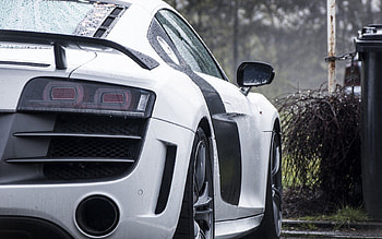 Rain, Audi, Cars, Gt, Silver, R8, Rear Bumper HD wallpaper