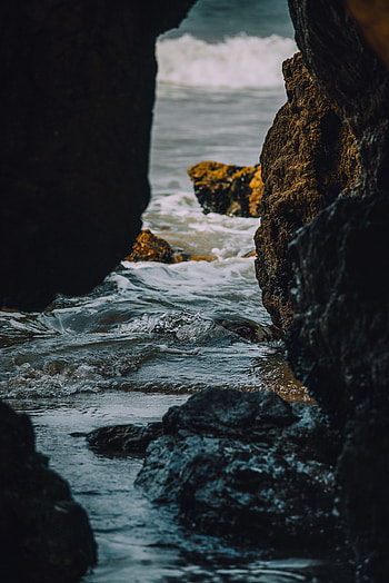 Nature, Water, Stones, Waves, Rocks HD phone wallpaper