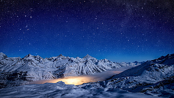 Lagoon Nebula , mountains, snow, winter, nature, cold HD wallpaper
