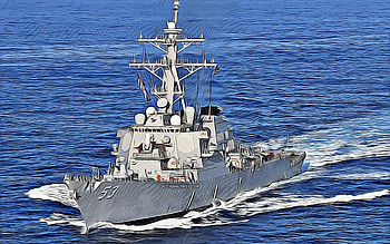 USS John Paul Jones, , vector art, DDG-53, destroyer, United States Navy, US army, abstract ships, battleship, US Navy, Arleigh Burke-class, USS John Paul Jones DDG-53 HD wallpaper