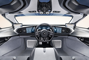 McLaren Speedtail, interior, sports luxury car HD wallpaper