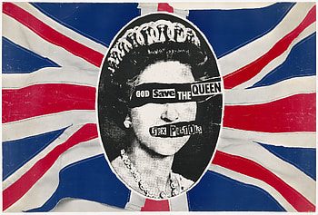Sex Pistols music, Jamie Reid's artwork, God Save the Queen, Visual punk statement HD wallpaper