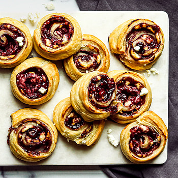 Blackberry goat cheese roll, Puff pastry recipe, Savory pastry delight, EatingWell creation HD phone wallpaper