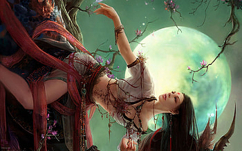 Fantasy Girls Fantasy, digital, planet, art, universe, woman HD wallpaper