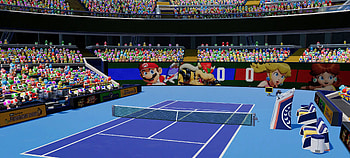 Mario Tennis Fever — Quad Tennis Court HD wallpaper