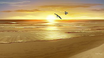Relaxation Tag - Relaxing Harmony Sound Quiet Beach Clouds Sunrise Waves Lapping Sun Serene Peaceful Ocean HD wallpaper