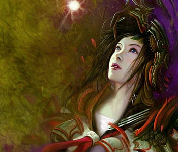 Eris T.W.O.F., girl, chinese, cg, light HD wallpaper