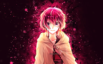 Yona, , purple neon lights, protagonist, Akatsuki no Yona, manga, Yona of the Dawn HD wallpaper