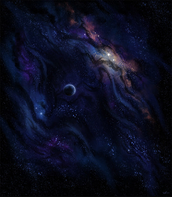 Universe, Stars, Dark, Nebula, Galaxy, Planet HD phone wallpaper