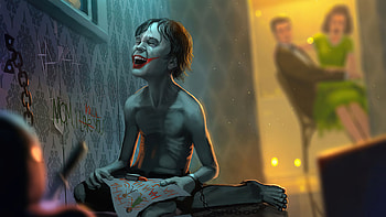 Little Joker Dark Days , joker, supervillain, superheroes, artist, artwork, digital-art HD wallpaper