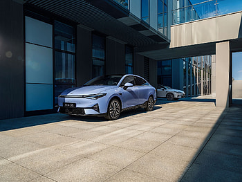 XPeng P5 sedan, Chinese competition, Tesla Model 3 rival, Europe launch HD wallpaper