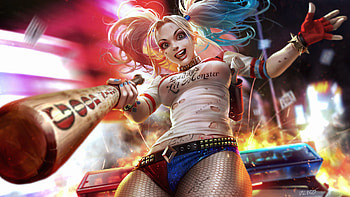 Harley Quinn Amazing Art, harley-quinn, suicide-squad, movies, 2016-movies, deviantart, artwork, artist HD wallpaper