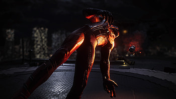 Miles dodging a rocket, video game, Marvel's Spider-Man 2 HD wallpaper