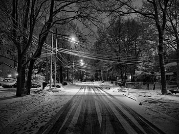 Winter, Night, Cold, Snow HD wallpaper