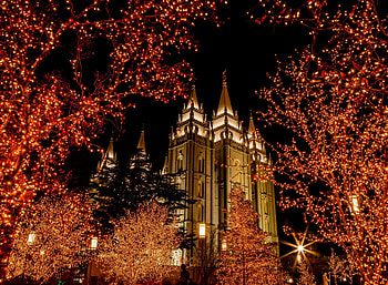 Salt Lake Temple, Salt Lake City, Christmas , Backgrounds HD wallpaper